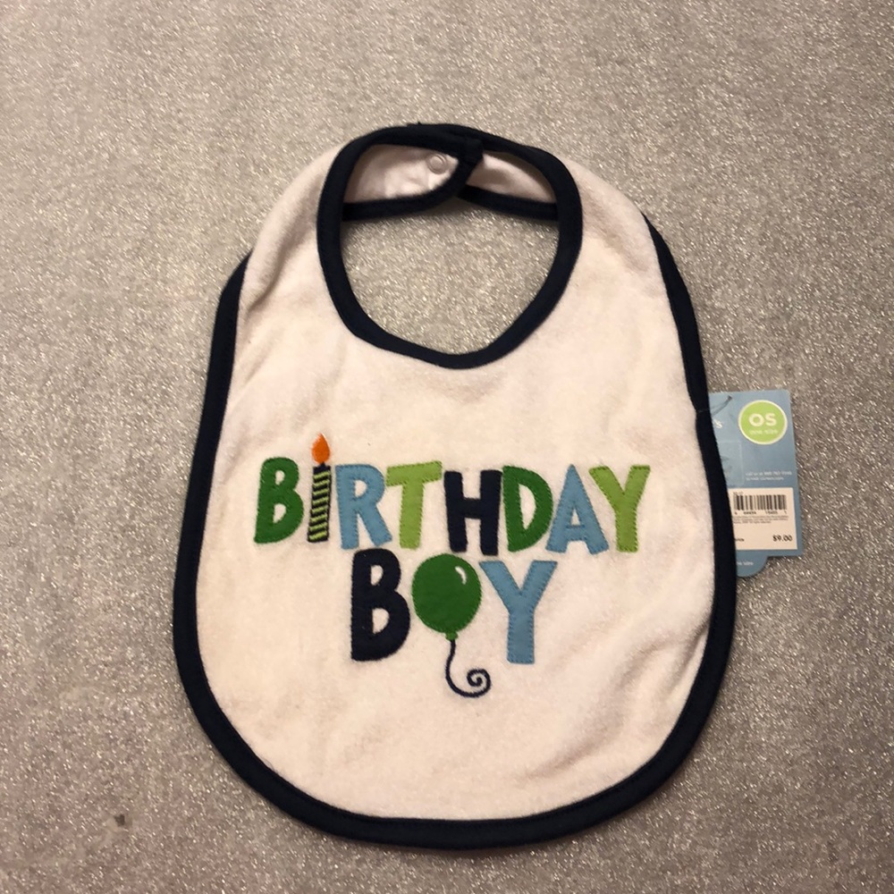 🎂Carter’s Birthday Boy OS Bib - Picture 3 of 4